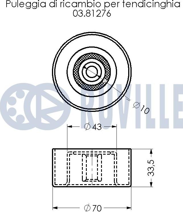 Ruville 542341 - Alternatör Gergi Rulmanı parcadolu.com