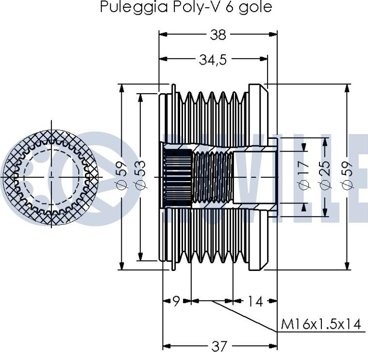 Ruville 542352 - Alternatör Kasnağı parcadolu.com