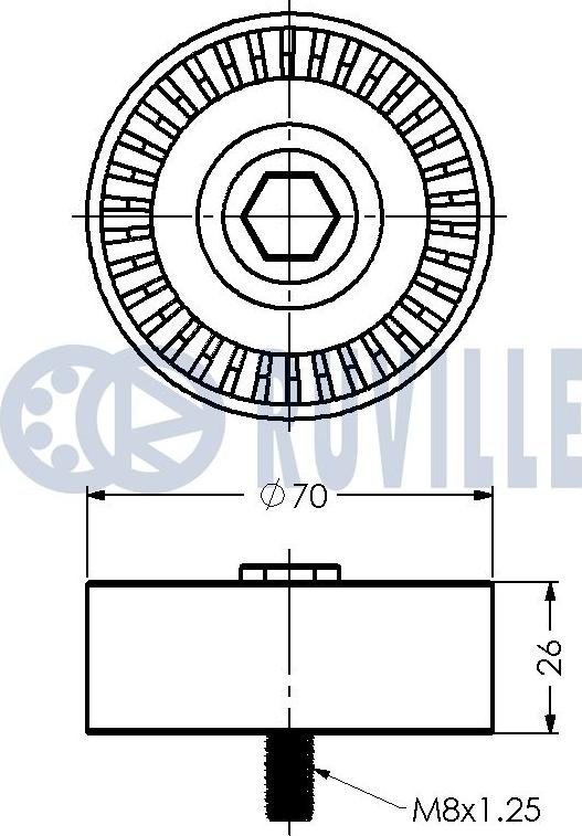 Ruville 542299 - Alternatör Gergi Rulmanı parcadolu.com