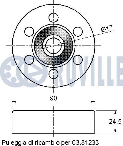 Ruville 542271 - Alternatör Gergi Rulmanı parcadolu.com