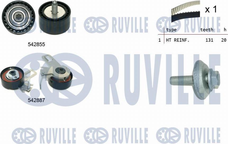 Ruville 550497 - Triger Kayışı Seti parcadolu.com