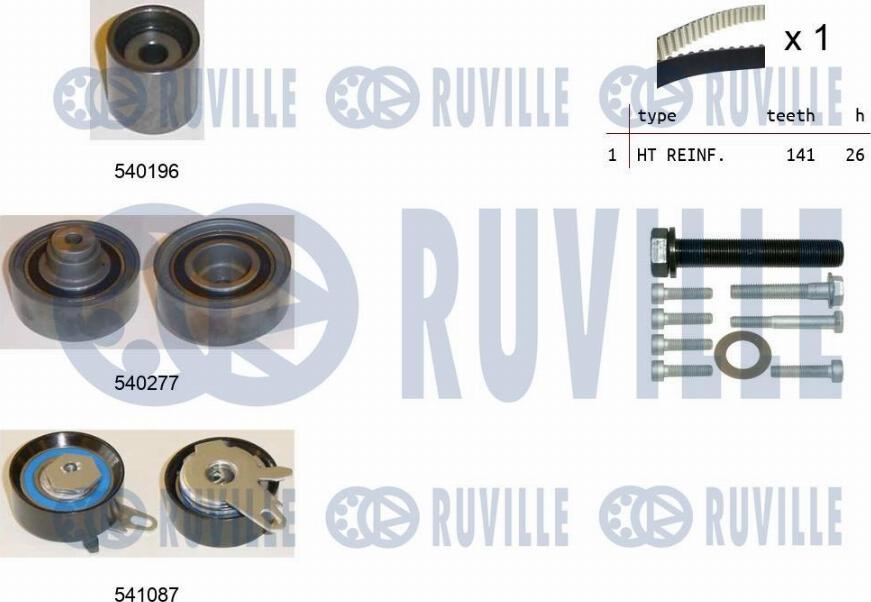 Ruville 550504 - Triger Kayışı Seti parcadolu.com