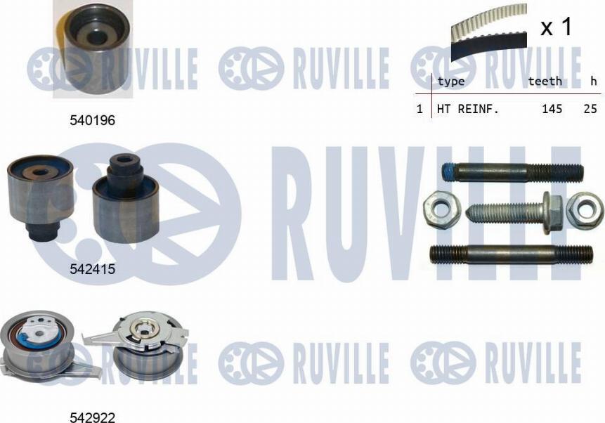 Ruville 550500 - Triger Kayışı Seti parcadolu.com