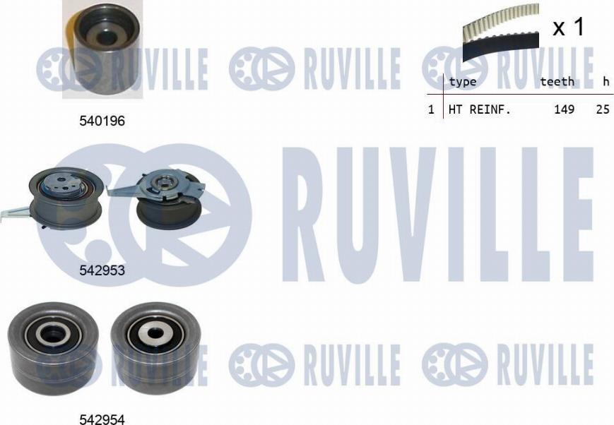 Ruville 550508 - Triger Kayışı Seti parcadolu.com