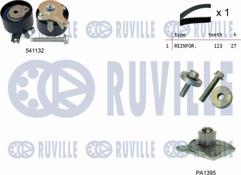 Ruville 5500552 - Devirdaim + Triger Kayışı Seti parcadolu.com