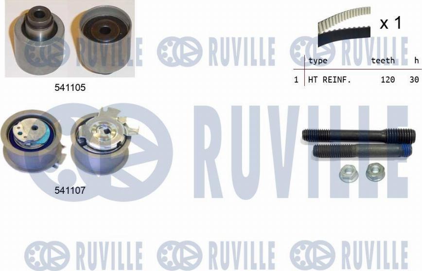 Ruville 550061 - Triger Kayışı Seti parcadolu.com