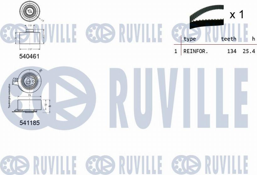 Ruville 550120 - Triger Kayışı Seti parcadolu.com