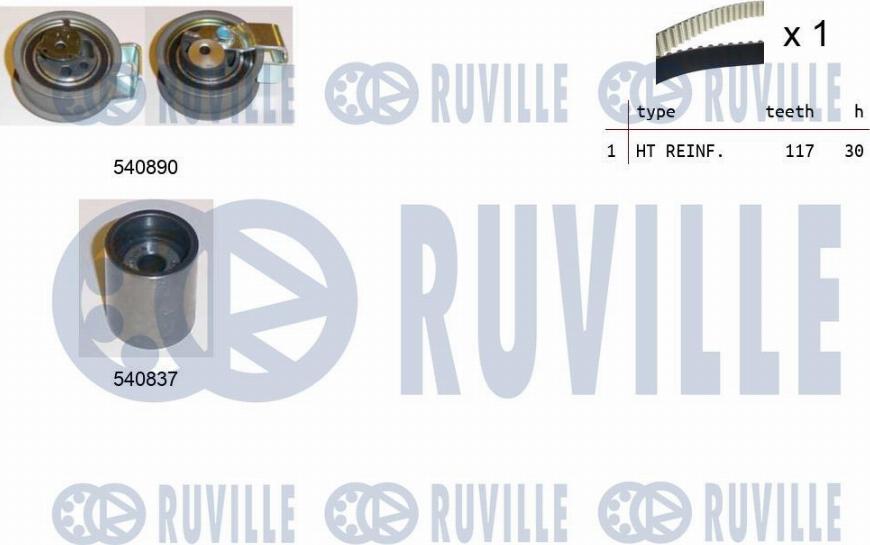 Ruville 550342 - Triger Kayışı Seti parcadolu.com