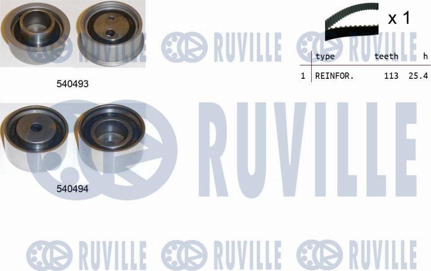 Ruville 550359 - Triger Kayışı Seti parcadolu.com