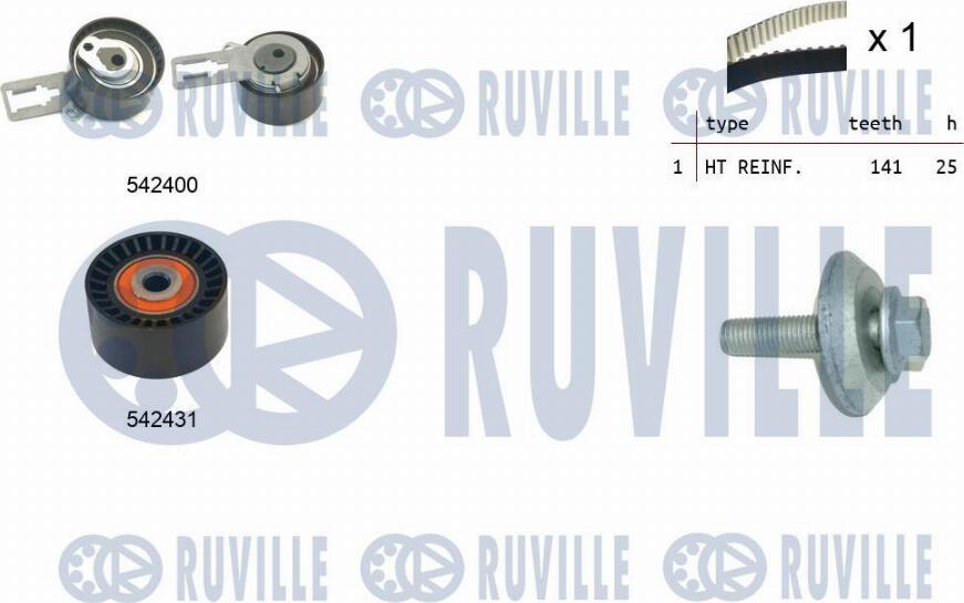 Ruville 550358 - Triger Kayışı Seti parcadolu.com