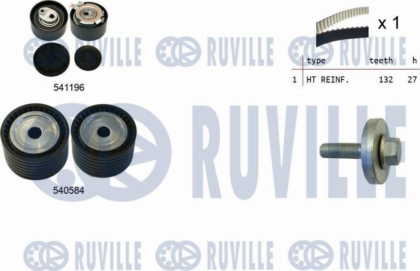 Ruville 550357 - Triger Kayışı Seti parcadolu.com