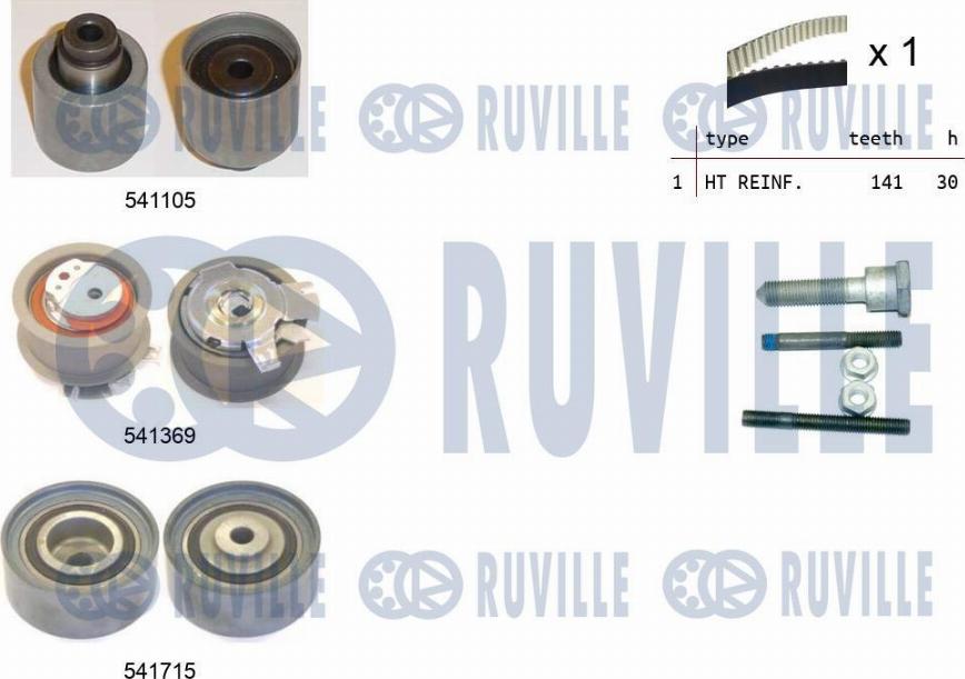 Ruville 550299 - Triger Kayışı Seti parcadolu.com