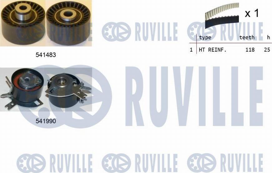 Ruville 550280 - Triger Kayışı Seti parcadolu.com