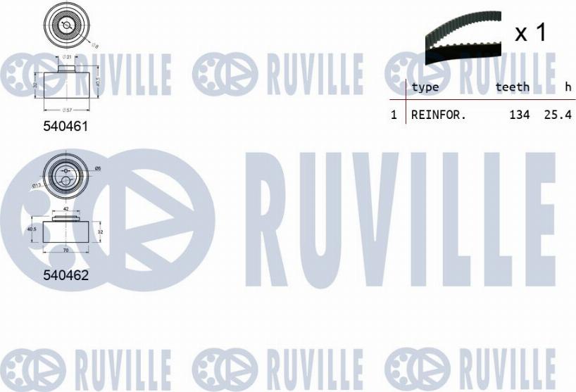 Ruville 550231 - Triger Kayışı Seti parcadolu.com