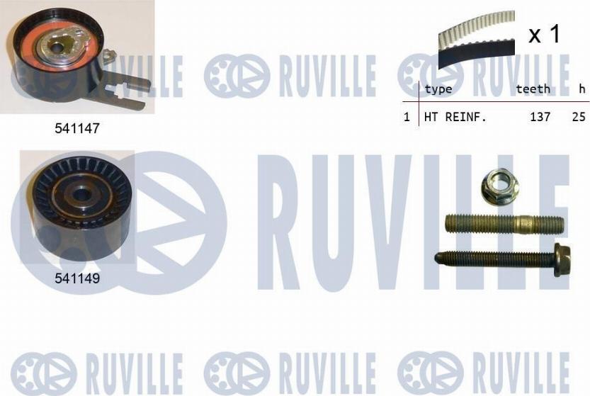 Ruville 550279 - Triger Kayışı Seti parcadolu.com