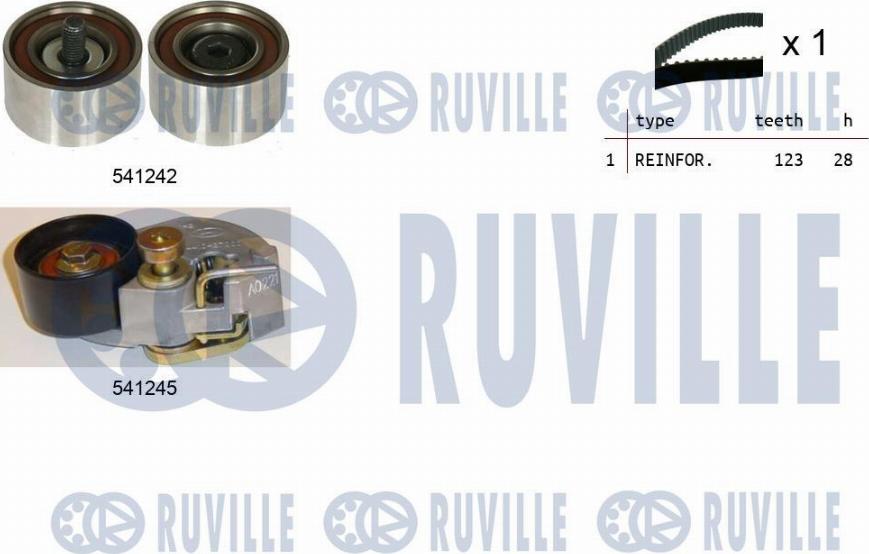 Ruville 550275 - Triger Kayışı Seti parcadolu.com