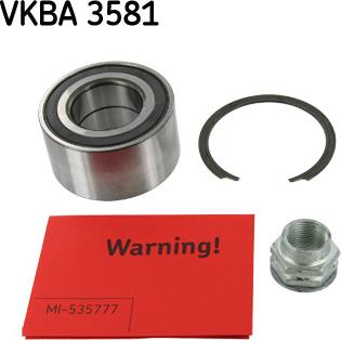 SKF VKBA3581 - Teker Rulmanı, Seti parcadolu.com