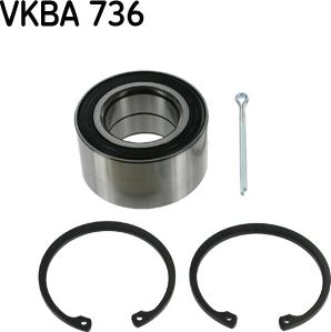 SKF VKBA 736 - Teker Rulmanı, Seti parcadolu.com