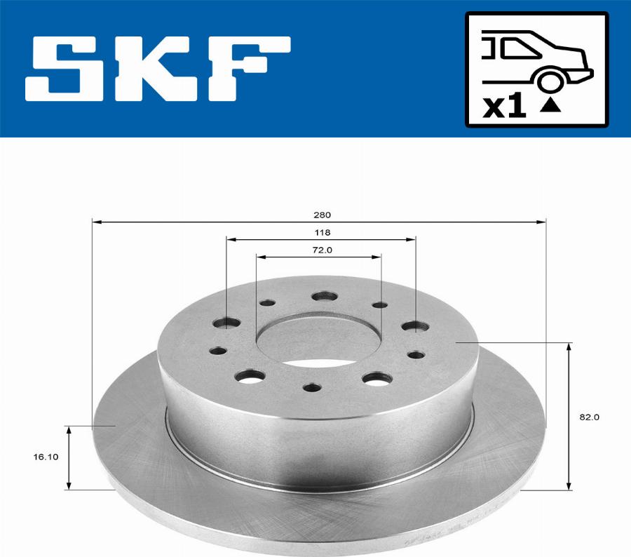 SKF VKBD 90131 S1 - Fren Diski parcadolu.com