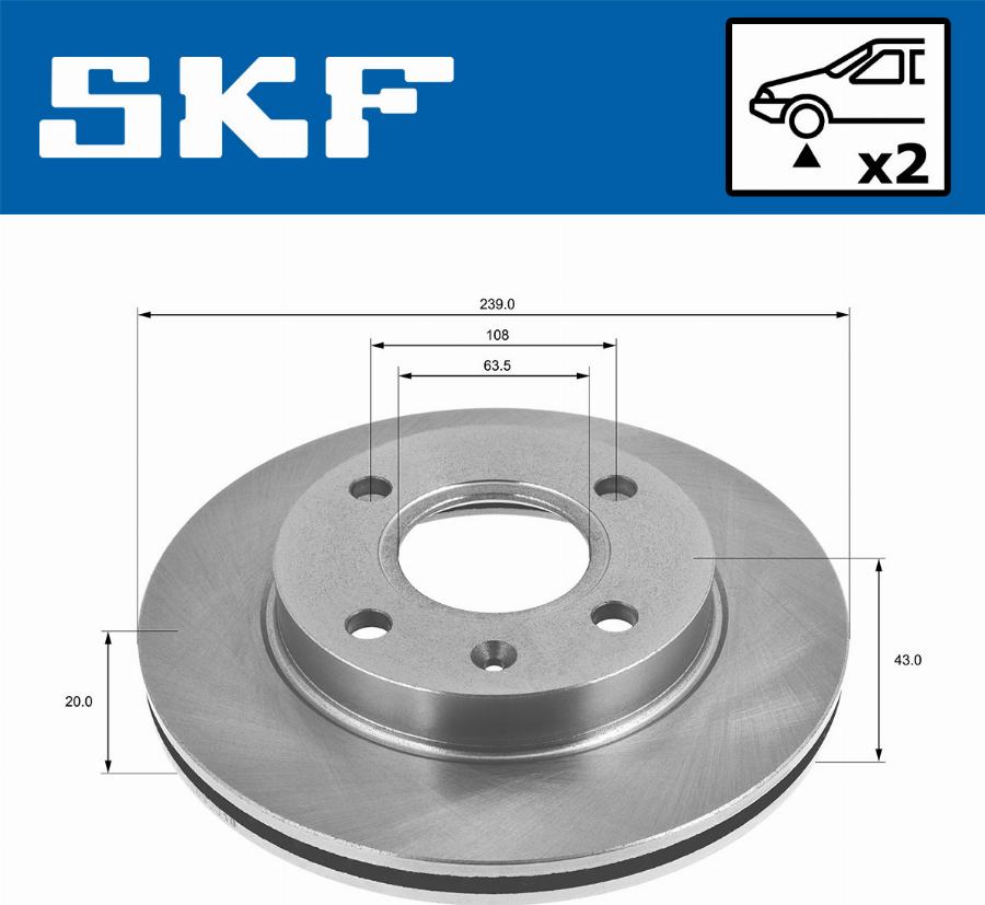 SKF VKBD 80073 V2 - Fren Diski parcadolu.com