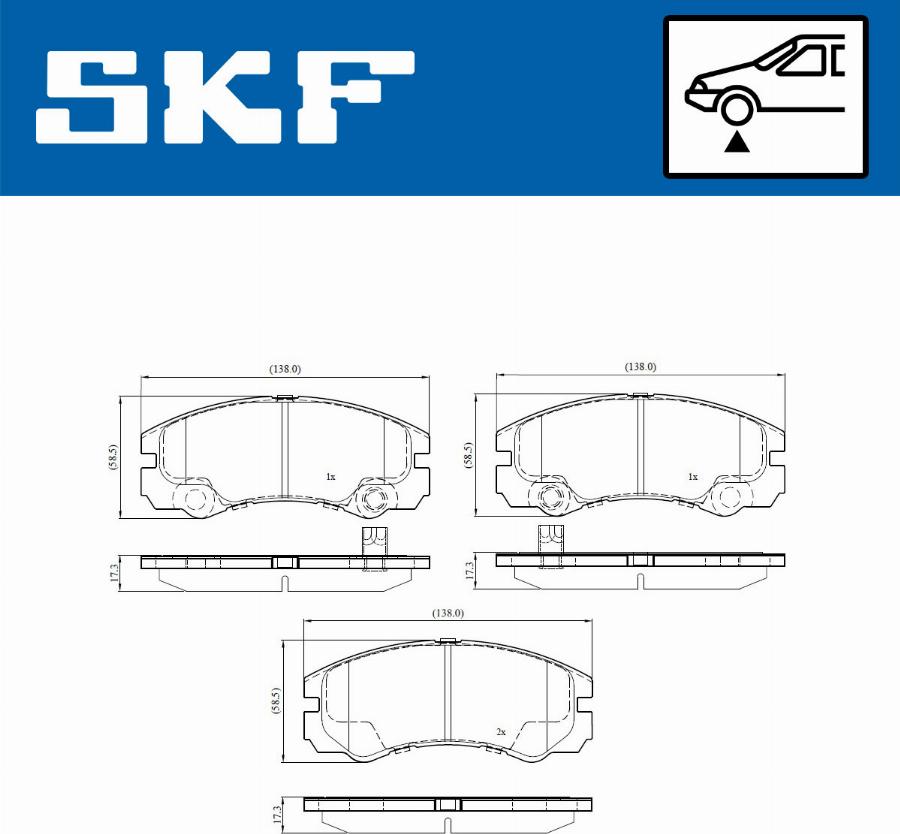 SKF VKBP 81147 - Fren Balata Seti, Diskli Fren parcadolu.com