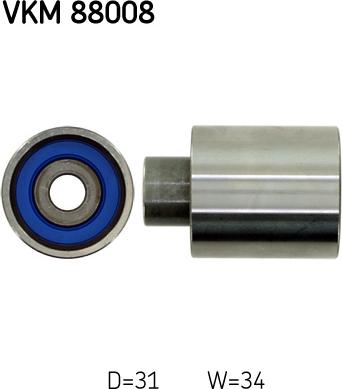 SKF VKM 88008 - Saptırma / Kılavuz Makarası, Triger Kayışı parcadolu.com