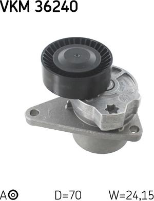 SKF VKM 36240 - Alternatör Gergi Rulmanı parcadolu.com