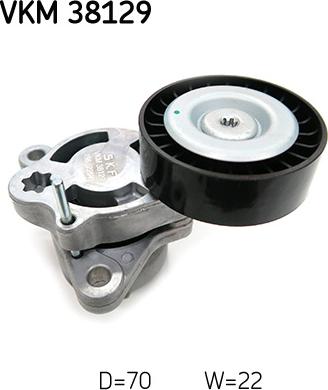 SKF VKM 38129 - Alternatör Gergi Rulmanı parcadolu.com