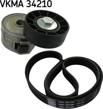 SKF VKMA 34210 - Kanallı V Kayışı Seti parcadolu.com