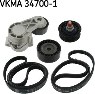 SKF VKMA 34700-1 - Kanallı V Kayışı Seti parcadolu.com