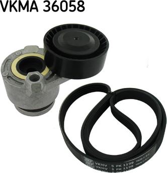 SKF VKMA 36058 - Kanallı V Kayışı Seti parcadolu.com