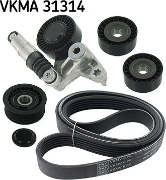 SKF VKMA 31314 - Kanallı V Kayışı Seti parcadolu.com