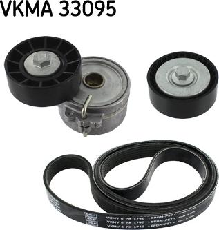 SKF VKMA 33095 - Kanallı V Kayışı Seti parcadolu.com