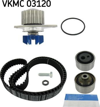 SKF VKMC 03120 - Devirdaim + Triger Kayışı Seti parcadolu.com