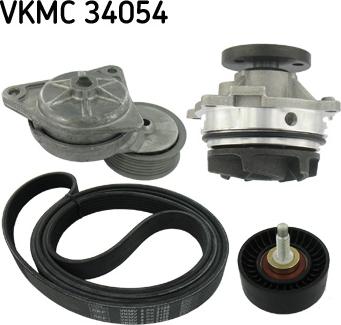 SKF VKMC 34054 - Su Pompası + Tırnaklı Kayış Takımı parcadolu.com
