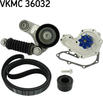 SKF VKMC 36032 - Su Pompası + Tırnaklı Kayış Takımı parcadolu.com
