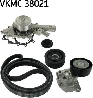 SKF VKMC 38021 - Su Pompası + Tırnaklı Kayış Takımı parcadolu.com