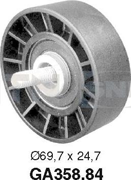 SNR GA358.84 - Alternatör Gergi Rulmanı parcadolu.com