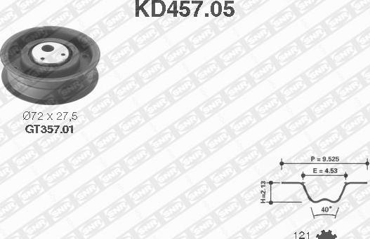 SNR KD457.05 - Triger Kayışı Seti parcadolu.com