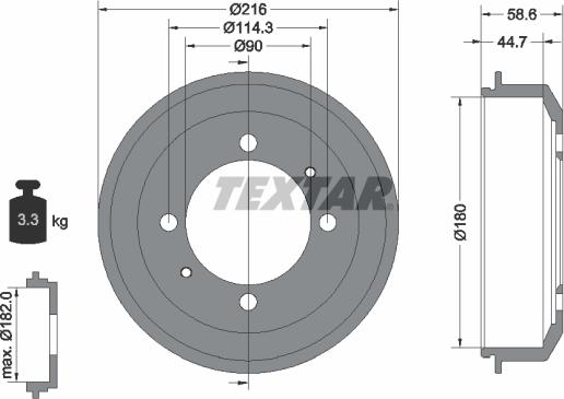 Textar 94037700 - Fren Kampanası parcadolu.com