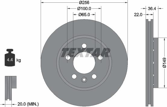 Textar 92098600 - Fren Diski parcadolu.com