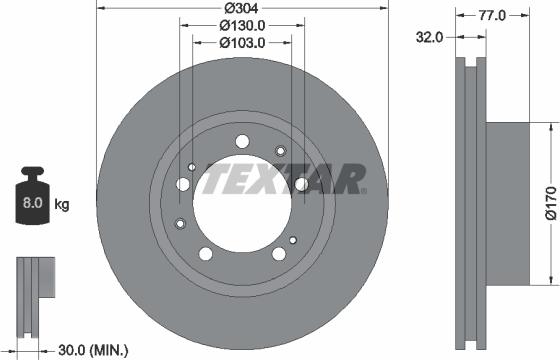 Textar 92039800 - Fren Diski parcadolu.com