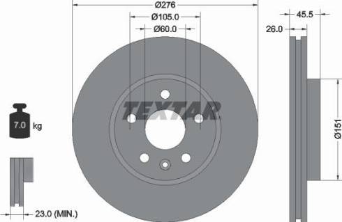 Textar 92198900 - Fren Diski parcadolu.com