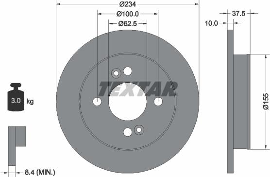 Textar 92147200 - Fren Diski parcadolu.com