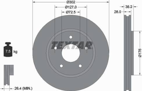 Textar 92181500 - Fren Diski parcadolu.com