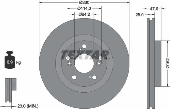 Textar 92125000 - Fren Diski parcadolu.com