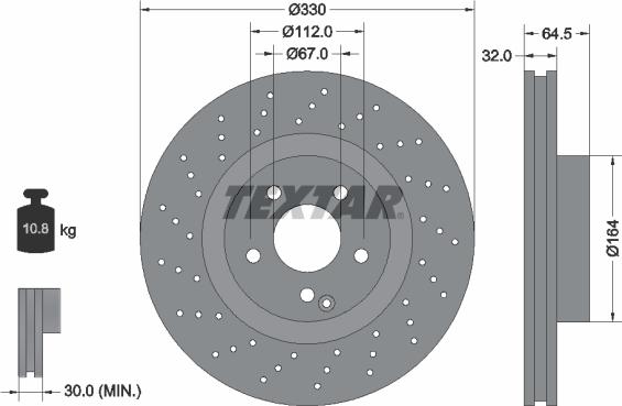 Textar 92120203 - Fren Diski parcadolu.com