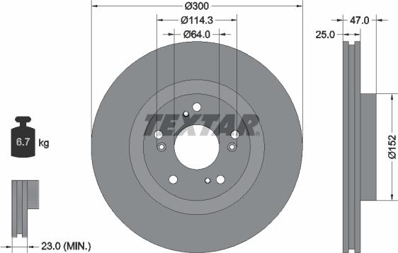 Textar 92177903 - Fren Diski parcadolu.com