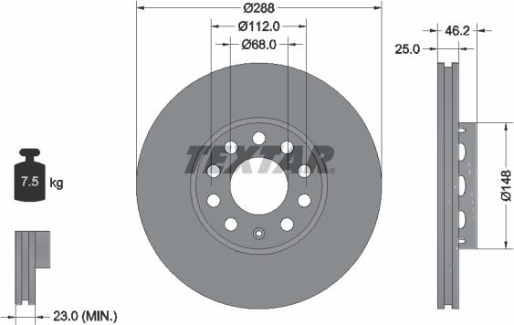 Textar 92057600 - Fren Diski parcadolu.com