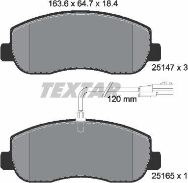 Textar 2514701 - Fren Balata Seti, Diskli Fren parcadolu.com